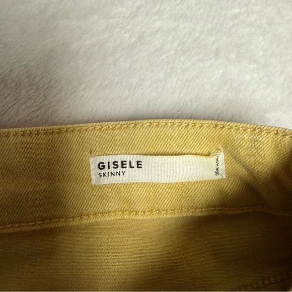 Dear John size 30 Giselle skinny fit Yellow Jeans slight tye dye pattern - Picture 7 of 9